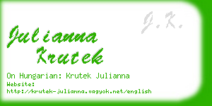 julianna krutek business card